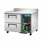 Thumbnail image #3 for True Mfg. - General Foodservice TWT-44D-2-HC 44.5-Inch Deep Worktop Refrigerator with 2 Drawers, Stainless Steel