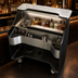 Thumbnail image #3 for Perlick Tobin Ellis Signature Mobile Bar with 42-Inch Bartending Width, Ice Chest, Bottle Well, and LED Task Lighting