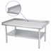 Thumbnail image #3 for Sapphire Manufacturing 30-Inch x 24-Inch Stainless Steel Equipment Stand with Galvanized Undershelf
