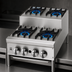 Thumbnail image #3 for Supreme 36-Inch Countertop Step-Up Gas Hot Plate with 3 Open Burners and 3 Step-Up Open Burners