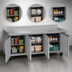 Thumbnail image #3 for Beverage-Air Three-Section Worktop Refrigerator with 3 Solid Doors, 93-Inch Stainless Steel Top, and 4-Inch Backsplash