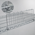 Thumbnail image #3 for Metro Super Erecta 8-Inch H x 24-Inch D Chrome Plated Shelf Divider with Spring Clip
