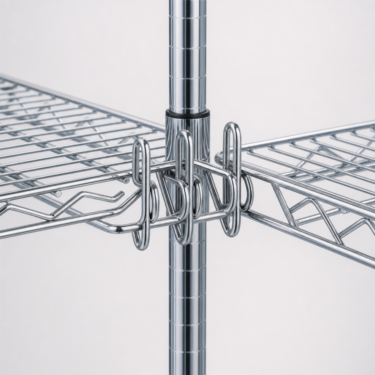 Product image #3 for Metro Super Erecta Double Post-Mount Shelf Support for 18-Inch Shelves, Stainless Steel