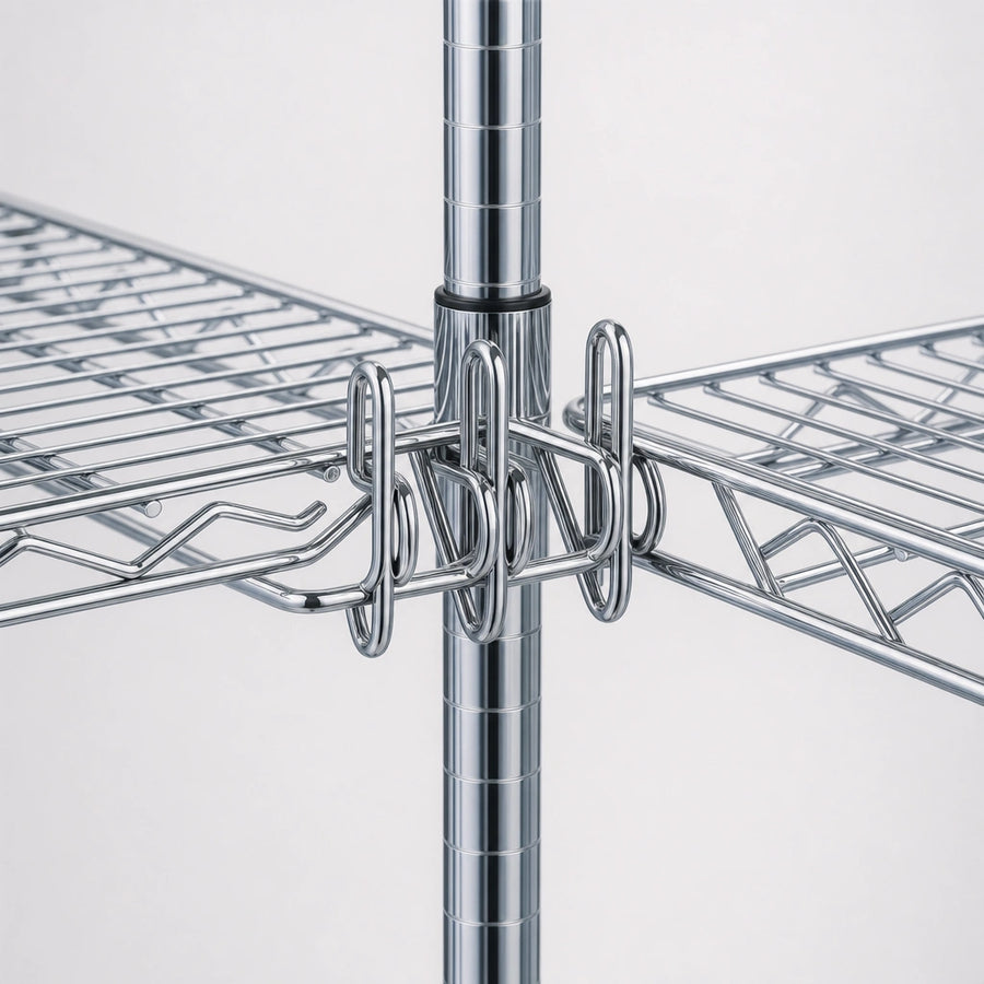Double Support for Adjacent Shelves