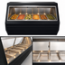 Thumbnail image #3 for Howard-McCray 95-Inch 6-Well Hot Food Service Case, Black Exterior, Stainless Steel Interior