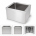 Thumbnail image #3 for BK Resources Floor-Mount Stainless Steel Mop Sink Kit with 20 x 16 x 6 Inch Bowl
