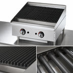 Thumbnail image #3 for Star (Middleby) Star-Max 6024CBF 24-Inch Countertop Lava Rock Gas Charbroiler, Manual Controls, 80,000 BTU
