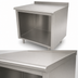 Thumbnail image #3 for Advance Tabco Stainless Steel Work Table with Open Front Cabinet Base, 36 Inch W x 24 Inch D, 1-1/2 Inch Rear Backsplash