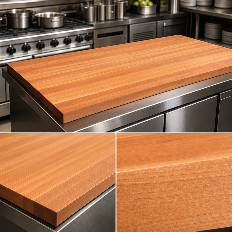 Product image #3 for Boos Block American Cherry Edge Grain Kitchen Countertop, 108 x 25 x 1-1/2 Inches, Penetrating Oil Finish