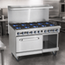 Thumbnail image #3 for Imperial Pro Series 60-Inch Gas Restaurant Range with 10 Burners, Convection Oven, and Open Cabinet Base