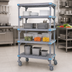 Thumbnail image #3 for Quantum Millenia 4-Shelf Mobile Polymer Starter Shelving Unit, 30W x 21D x 74H, Gray