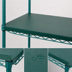 Thumbnail image #3 for Eagle Group QuadPlus QPF-2424E-GS 24-Inch x 24-Inch Solid Green Polymer Shelf Mat with Antimicrobial Protection and Wire Frame Case of 4