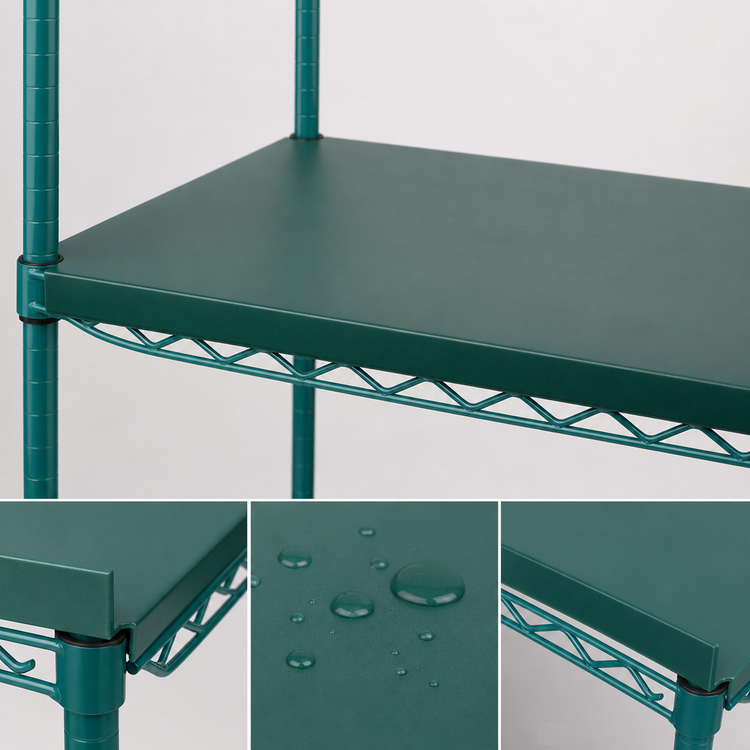 Product image #3 for Eagle QuadPlus 24-Inch x 24-Inch Solid Green Polymer Shelf Mat with Wire QuadTruss Frame