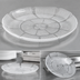 Thumbnail image #4 for Petal Mist 9-Inch Clear Round Scalloped Edge Polycarbonate Plate