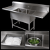 Thumbnail image #3 for John Boos Pro-Bowl 2-Compartment Stainless Steel Sink with Left & Right Drainboards