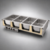 Thumbnail image #3 for Vollrath Four-Well Drop-In Electric Hot Food Well with Manifold Drain and Individual Infinite Controls