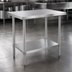 Thumbnail image #3 for Mixrite 30 x 24 Inch 18 Gauge 430 Stainless Steel Work Table with Adjustable Undershelf