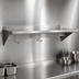 Thumbnail image #3 for BK Resources 48-Inch Wall-Mount Stainless Steel Overshelf with Pot Rack