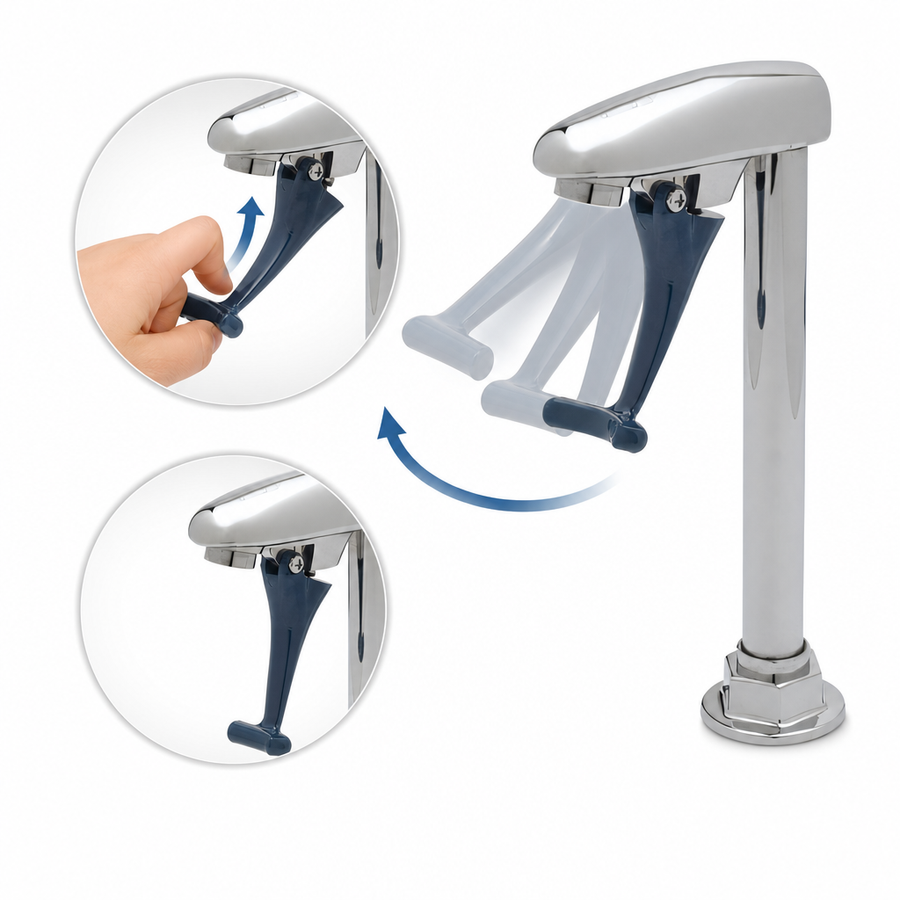 Push-Back Self-Closing Arm