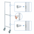 Thumbnail image #3 for Fermostock 71-Inch Mobile Shelving Upright, 22-Inch Deep, Anodized Aluminum