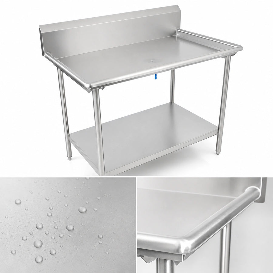 16-Gauge 300-Series Stainless Steel Top