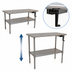 Thumbnail image #3 for AdjusTable ADA Ergonomic Height Adjustable Stainless Steel Work Table, 72 x 30 Inch