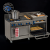 Thumbnail image #3 for Comstock-Castle 72-Inch Commercial Gas Range with 2 Open Burners, 30-Inch Raised Griddle, 30-Inch Charbroiler, and 2 Ovens