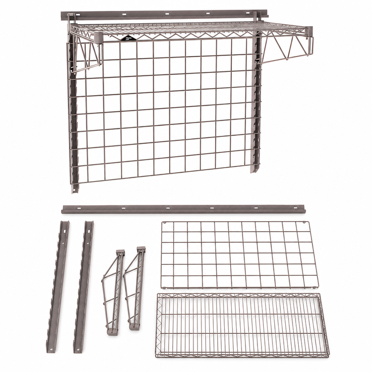 Product image #3 for Metro SmartWall Wall-Mounted Shelving Station Base Kit