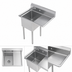 Thumbnail image #3 for Sapphire Manufacturing 18-Gauge 304 Stainless Steel 1-Compartment Sink with Right-Hand Drainboard, 32-1/2