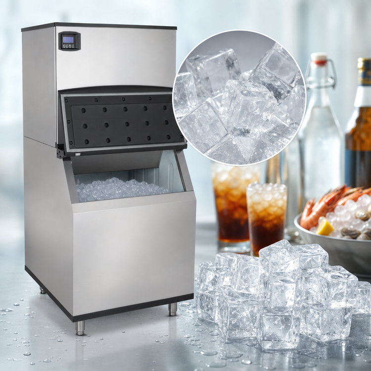 Product image #3 for Maxx Ice MIM370N-B470 Intelligent Series Modular Full Dice Ice Machine with 470 lb Bin