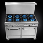 Thumbnail image #3 for Southbend (Middleby) Ultimate 4482DC 48-Inch Natural Gas Range with 8 Open Burners, Standard Oven, and Cabinet Base