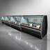 Thumbnail image #3 for Howard-McCray 40E Series Fish & Poultry Curved Glass Refrigerated Display Case, 75.5 Inch, Self-Contained, Black Exterior/White Interior, LED