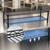 Thumbnail image #3 for QuadTruss Front Case Merchandise 2-Tier Cantilevered Wire Shelving Unit, 36W x 14D x 14H, Black Epoxy