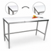 Thumbnail image #3 for John Boos 108-Inch x 24-Inch Trimming Table with 3/4-Inch Reversible Poly Top and Stainless Steel Legs