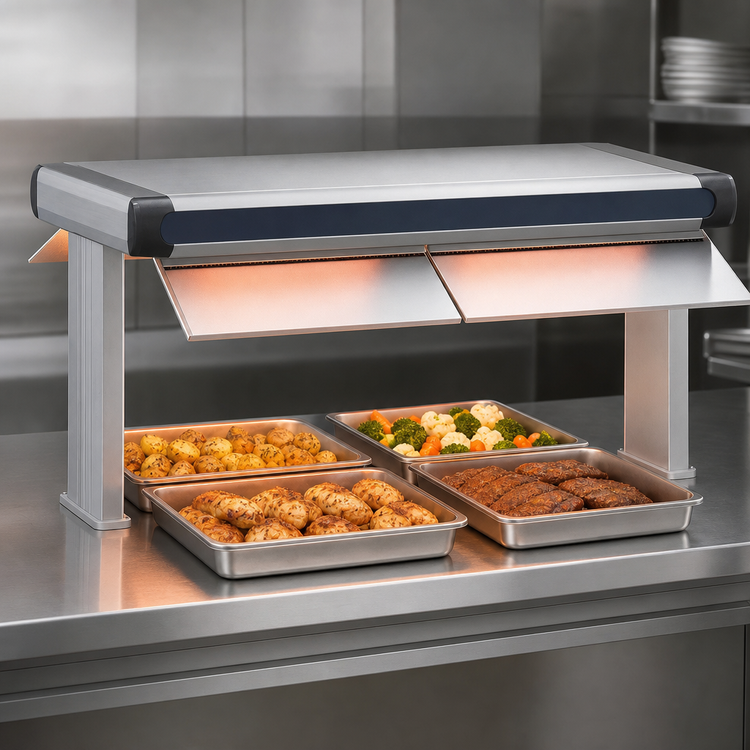 Product image #3 for Hatco Glo-Ray Designer Dual Infrared Strip Heater, 57-1/2 Inch Wide, 6 Inch Spacing, 1850 Watt