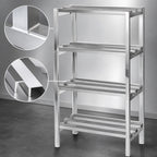 Thumbnail image #3 for Channel Manufacturing Lifetime Tough DR2472-4 4-Shelf Aluminum Channel-Style Dunnage Shelving Rack, 72 x 24 x 64 Inches