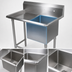 Thumbnail image #3 for John Boos Pro-Bowl 1-Compartment Left Drainboard Stainless Steel Sink