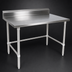 Thumbnail image #3 for John Boos Stallion 48-Inch x 30-Inch Stainless Steel Work Table with 5-Inch Backsplash