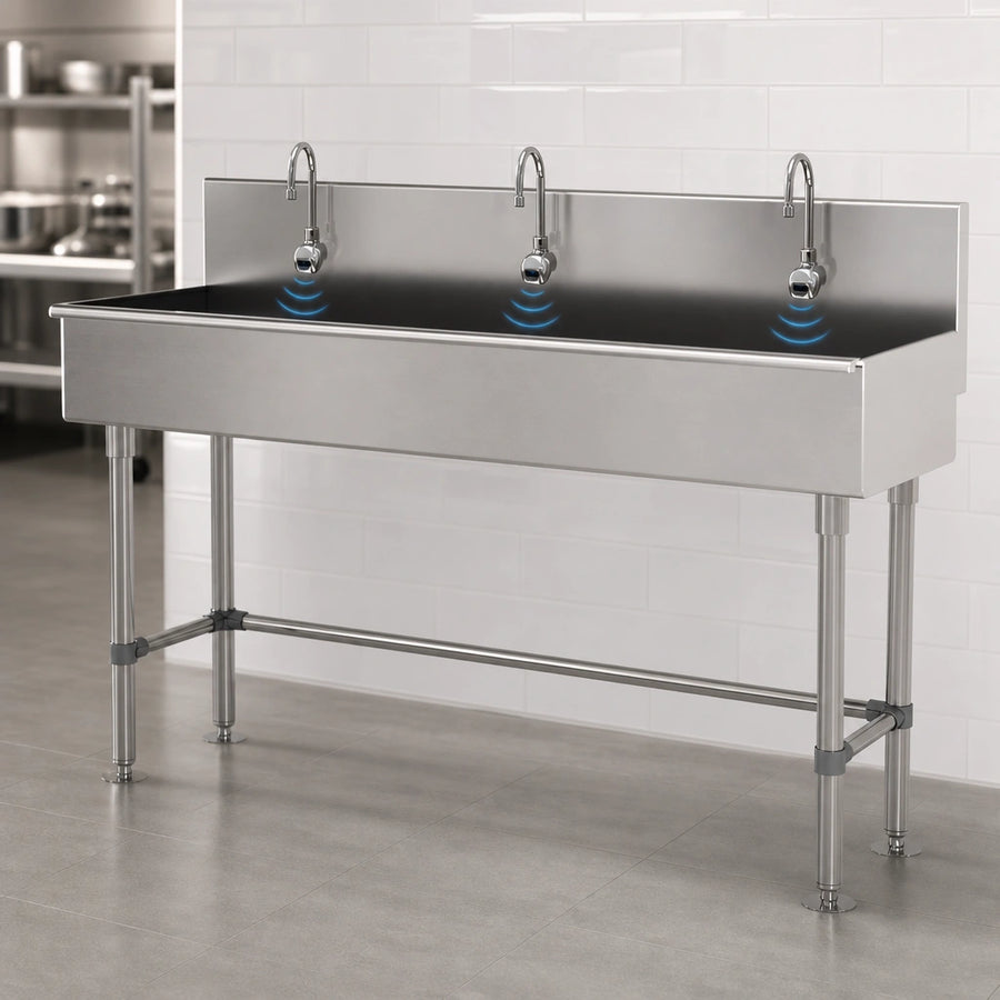 Three Electronic Faucets