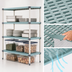 Thumbnail image #3 for MetroMax Q 4-Shelf Starter Polymer Shelving Unit — 72 Inches x 21 Inches x 63 Inches, 600 lb Shelf Capacity