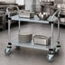 Thumbnail image #3 for Quantum 36 x 24 Two-Shelf Galvanized Steel Utility Cart