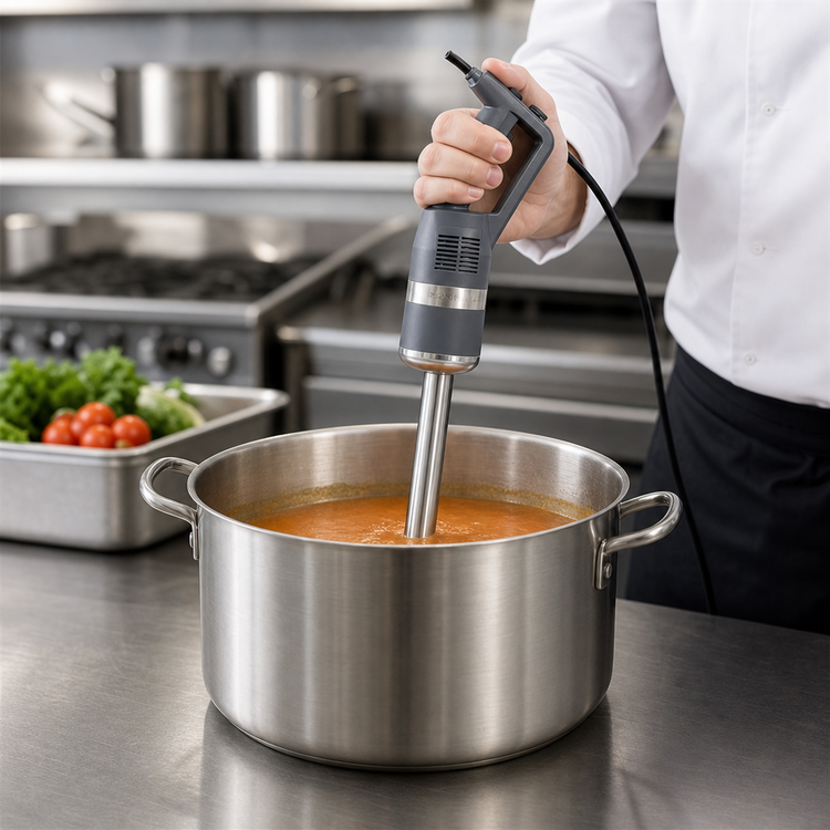 Product image #3 for Robot Coupe CMP400VV Compact Power Mixer Hand-Held Immersion Blender, Variable Speed, 16-Inch Shaft