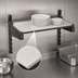 Thumbnail image #3 for Cambro Camshelving Elevation Solid Wall-Mounted Shelf Kit, 14 x 24 Inches, Brushed Graphite