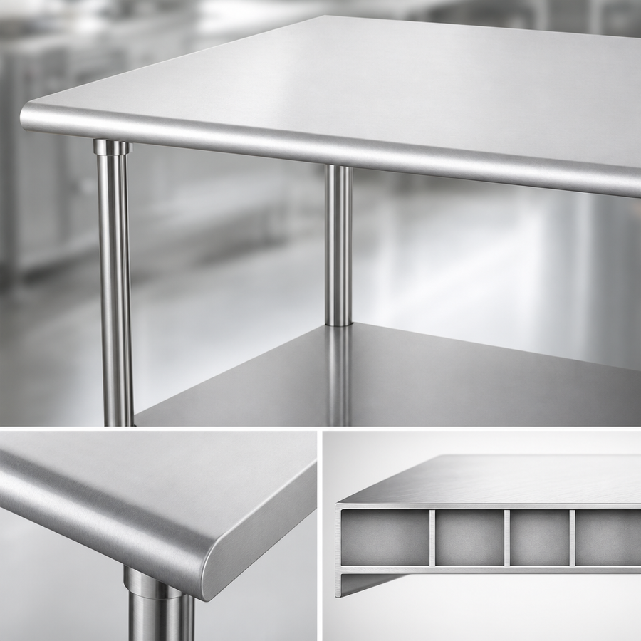 Reinforced Stainless Steel Top