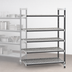Thumbnail image #3 for Cambro Camshelving Elements XTRA 21-Inch x 54-Inch x 84-Inch 5-Tier Vented Stationary Add-On Unit, Speckled Gray