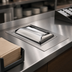 Thumbnail image #3 for San Jamar Classic In-Counter Mini-Fold Napkin Dispenser, 450+ Capacity, Stainless Steel