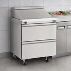 Thumbnail image #3 for Delfield Mega Top D4432NP-12M Single-Section Refrigerated Mega Top Prep Table, 2 Drawers, 12-Pan, 32-Inch Wide