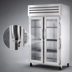 Thumbnail image #3 for True Mfg. - General Foodservice SPEC SERIES STR2R-2G-HC Two-Section Reach-In Refrigerator with Locking Glass Doors, Stainless Steel
