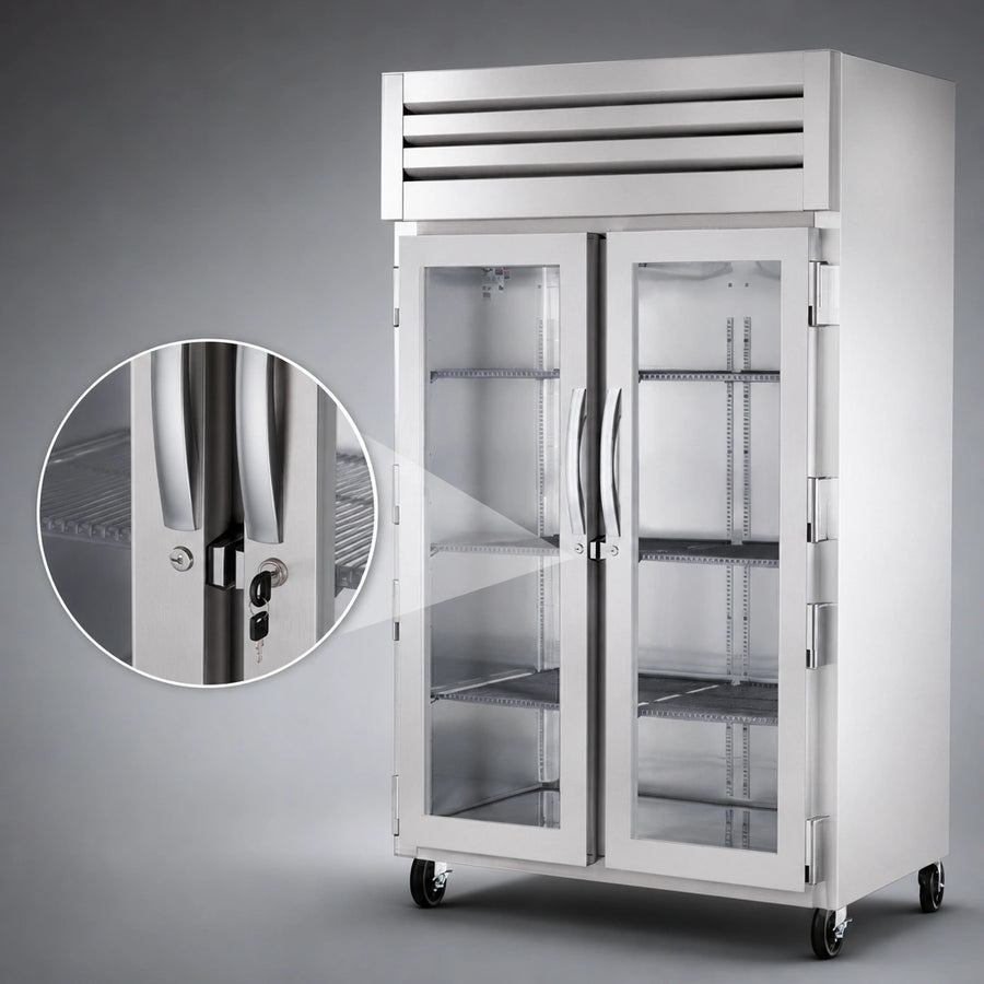 Locking Glass Display Doors