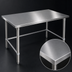 Thumbnail image #3 for John Boos Stallion 120-Inch x 36-Inch 16-Gauge Stainless Steel Flat Top Work Table with Galvanized Open Base